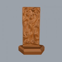 Christusfigur (Relief) klein mit Tischbein